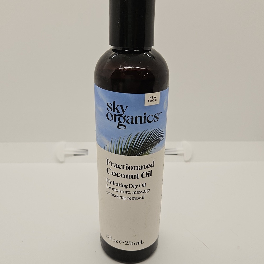 Sky Organics Fractionated Coconut Oil 8oz Hydrating Dry Oil Massage